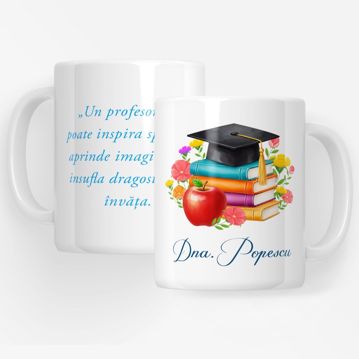 Coffret cadeau pour enseignantes, personnalisé avec un message et un logo