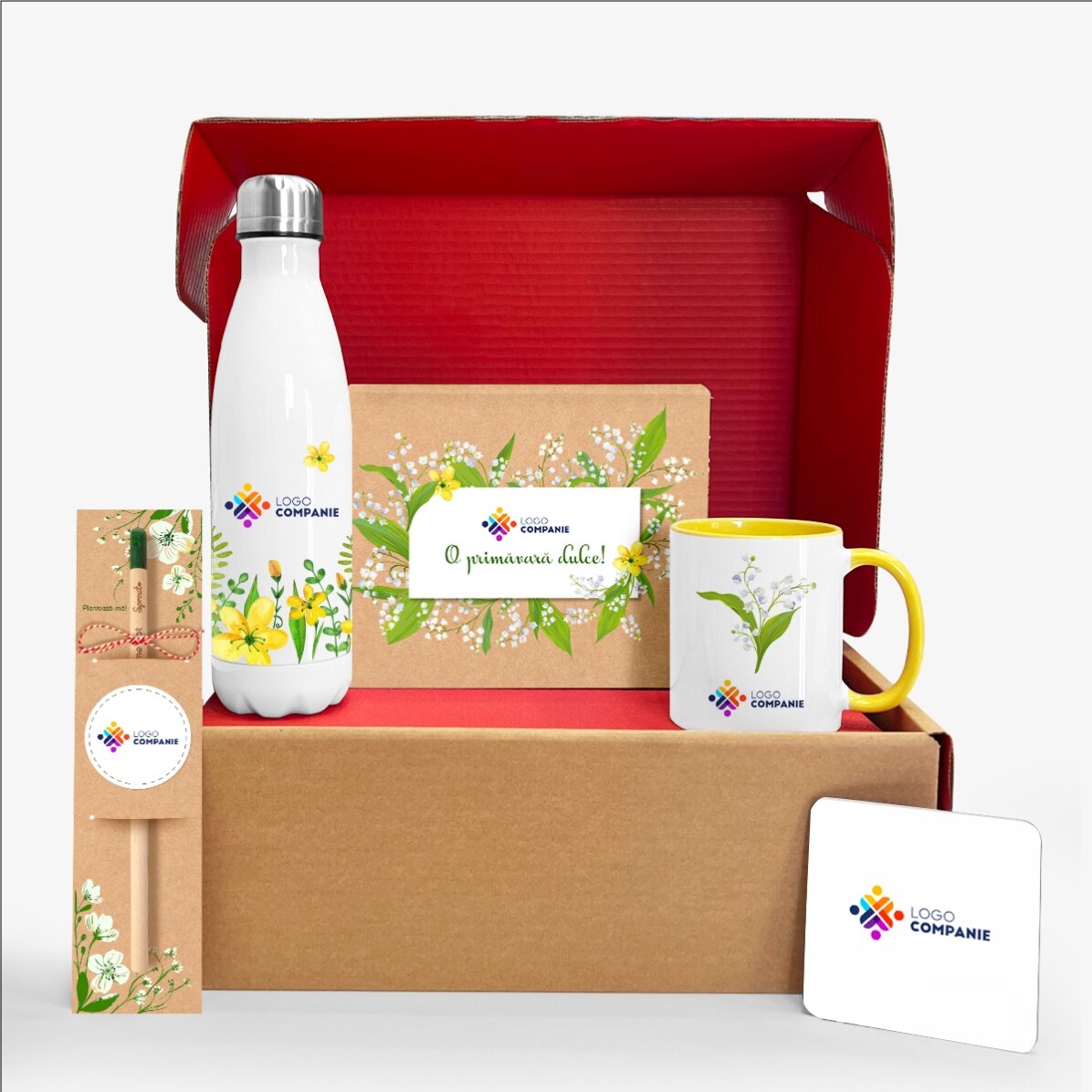 Coffret cadeau personnalisé avec logo - 1er et 8 mars