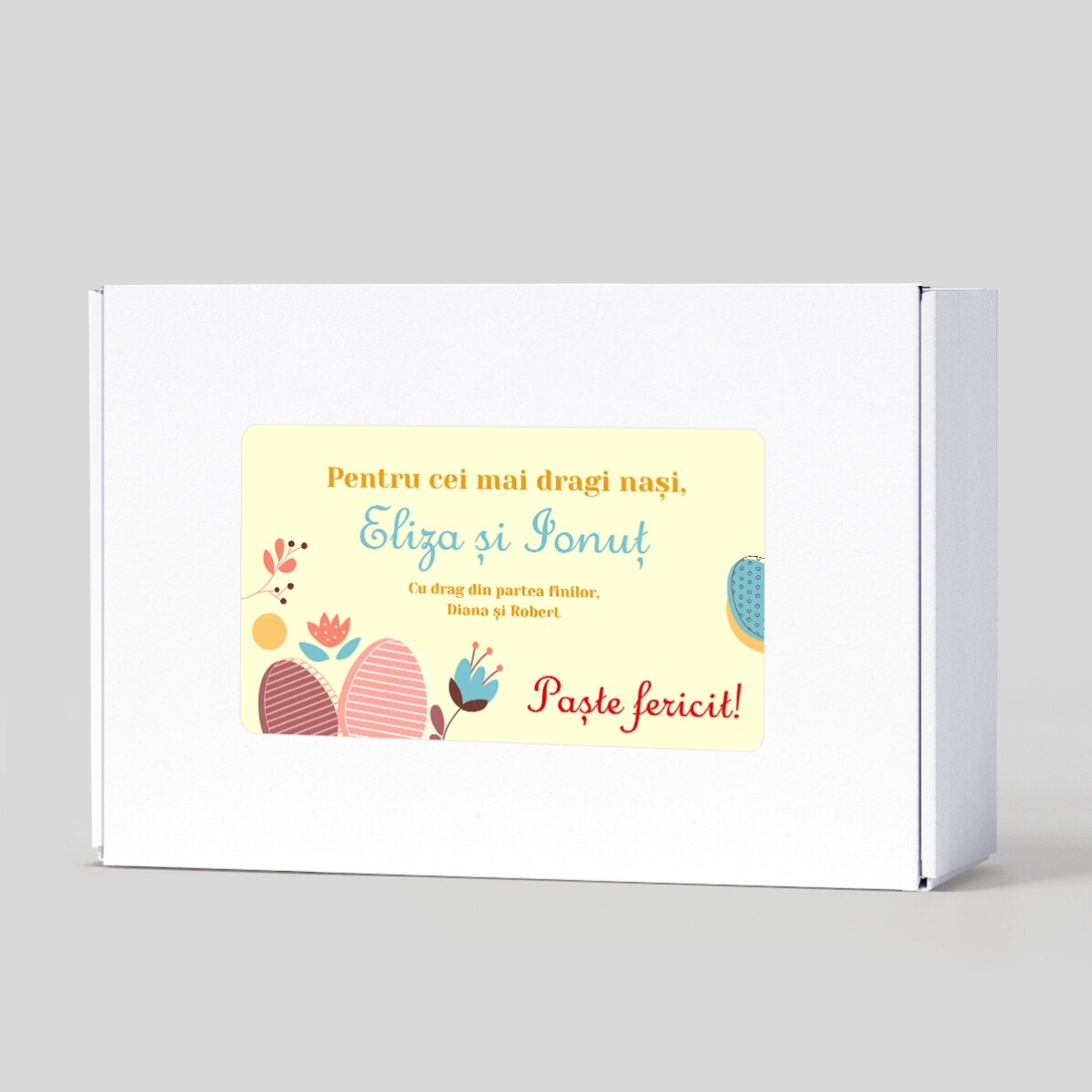 Gepersonaliseerde cadeauset voor peetouders - Vrolijk Pasen