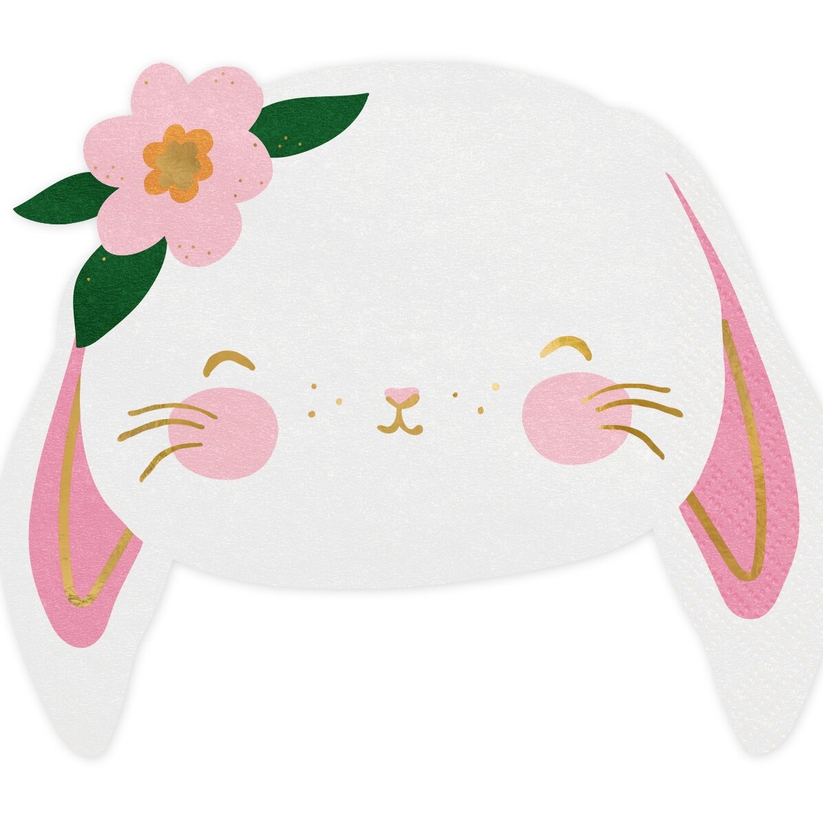 Set van 20 decoratieve servetten - Bunny