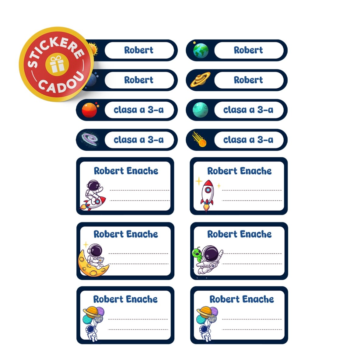 Gepersonaliseerde set voor school – Space explorer
