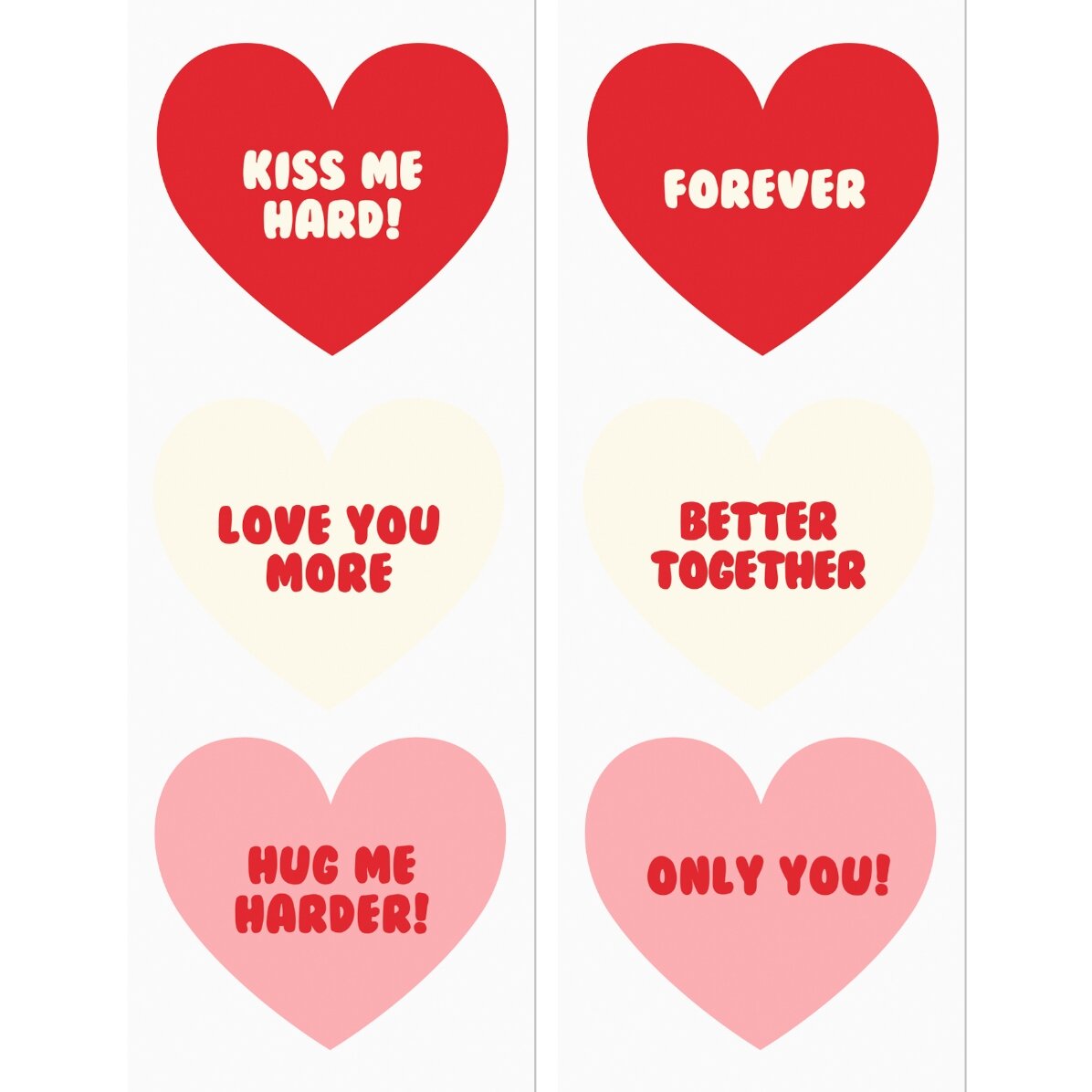 Set cadeautasjes - Sweet love