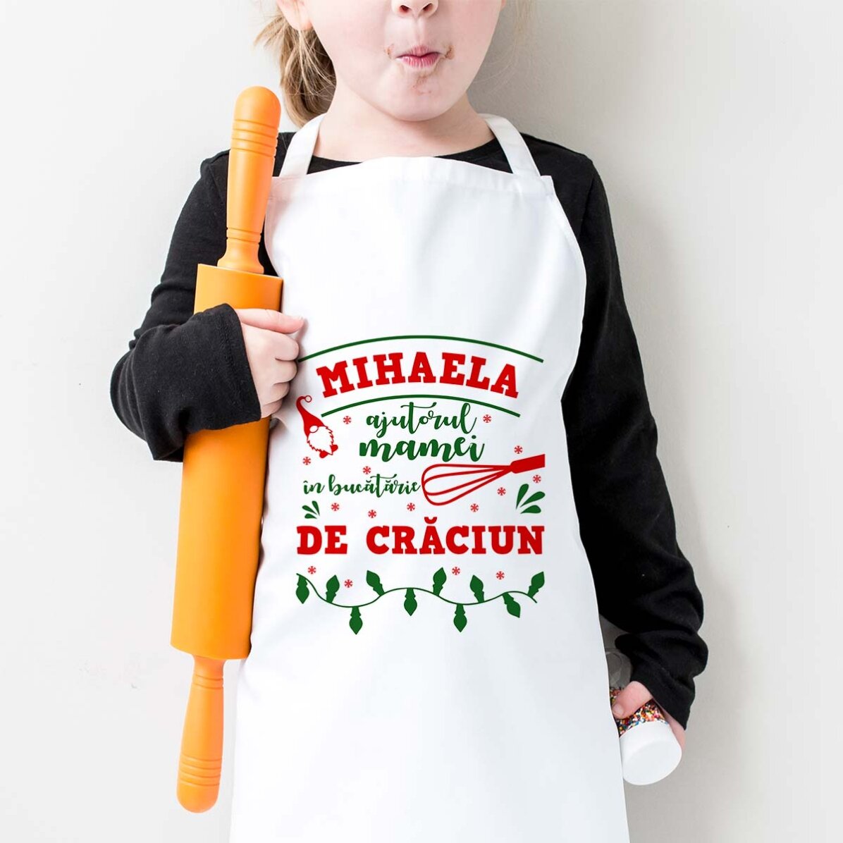 Gepersonaliseerde kindersorteerdoos met tekst - Kerstmis in de keuken