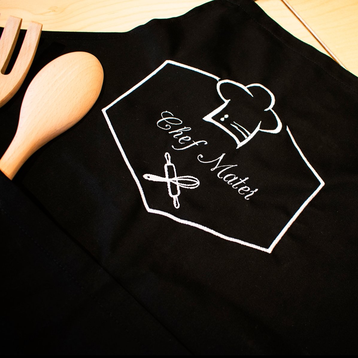 Gepersonaliseerd schort met tekst - Chef