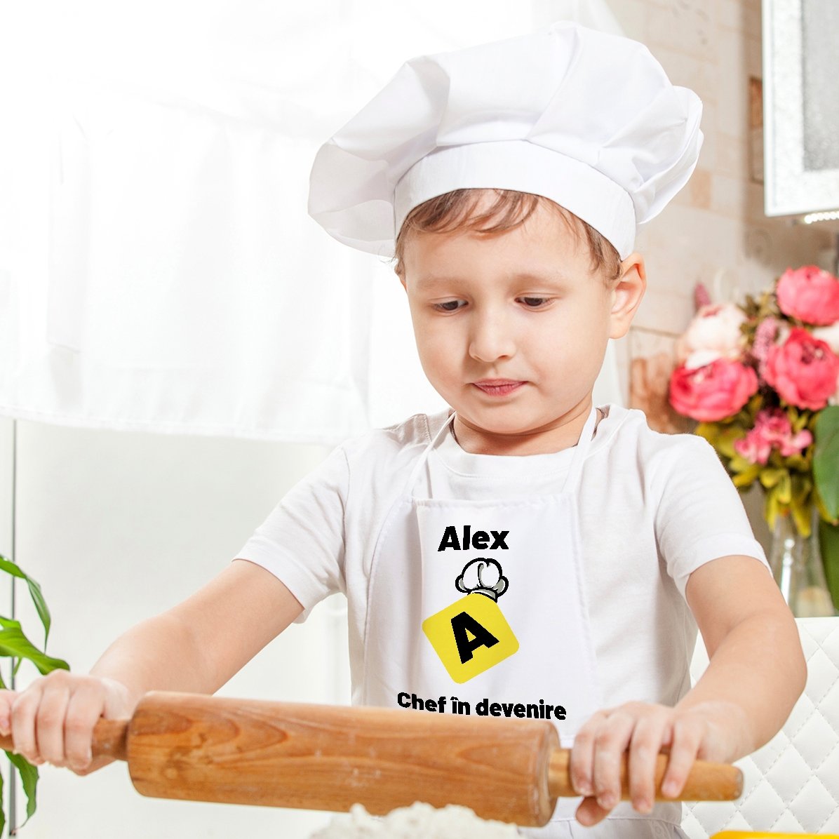 T-shirt personnalisé pour enfants avec inscription - Chef en herbe