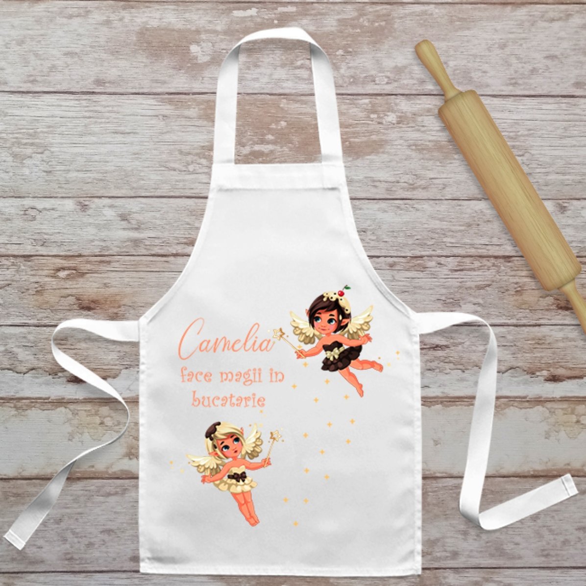 Op maat gemaakte set voor kinderen met tekst - Magie in de keuken