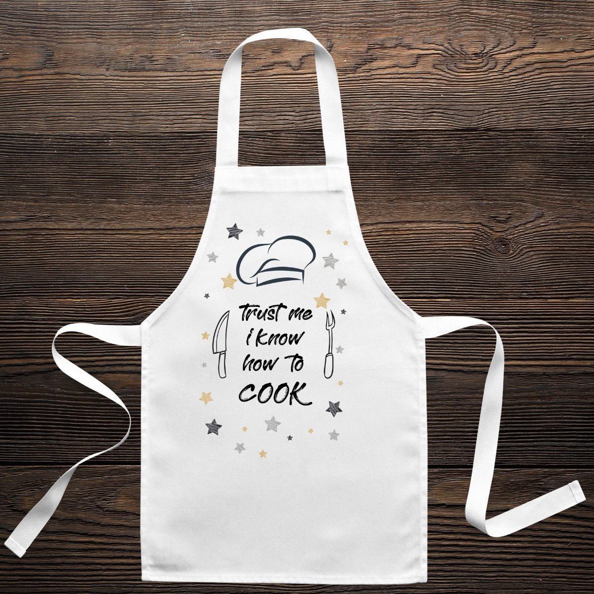 Op maat gemaakte tas voor kinderen met tekst - Trust me, I know how to cook