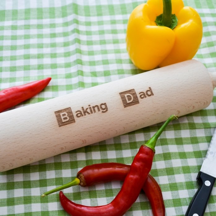 Op maat gemaakte houten deegroller - Baking Person