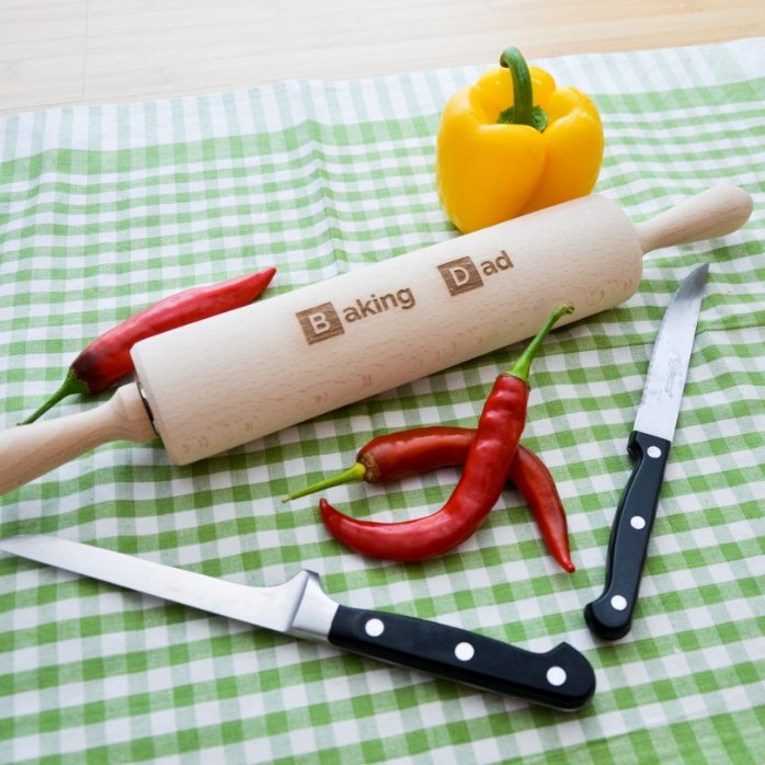 Op maat gemaakte houten deegroller - Baking Person