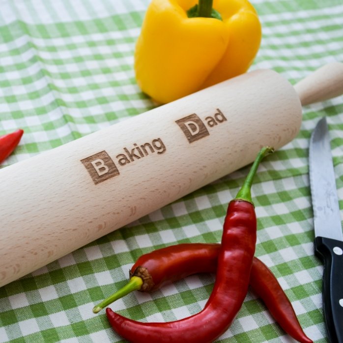 Op maat gemaakte houten deegroller - Baking Person