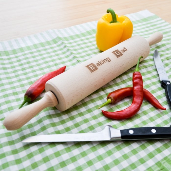 Op maat gemaakte houten deegroller - Baking Person