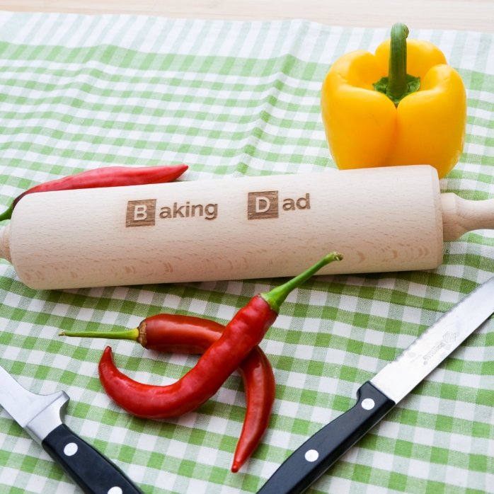 Op maat gemaakte houten deegroller - Baking Person
