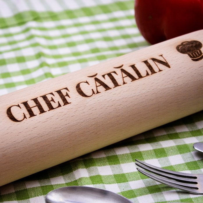 Op maat gemaakte houten lepel - Chef