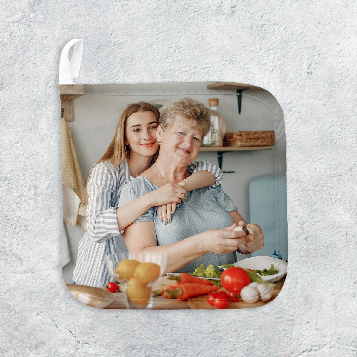 Gepersonaliseerde onderzetter voor hete pannen met een foto