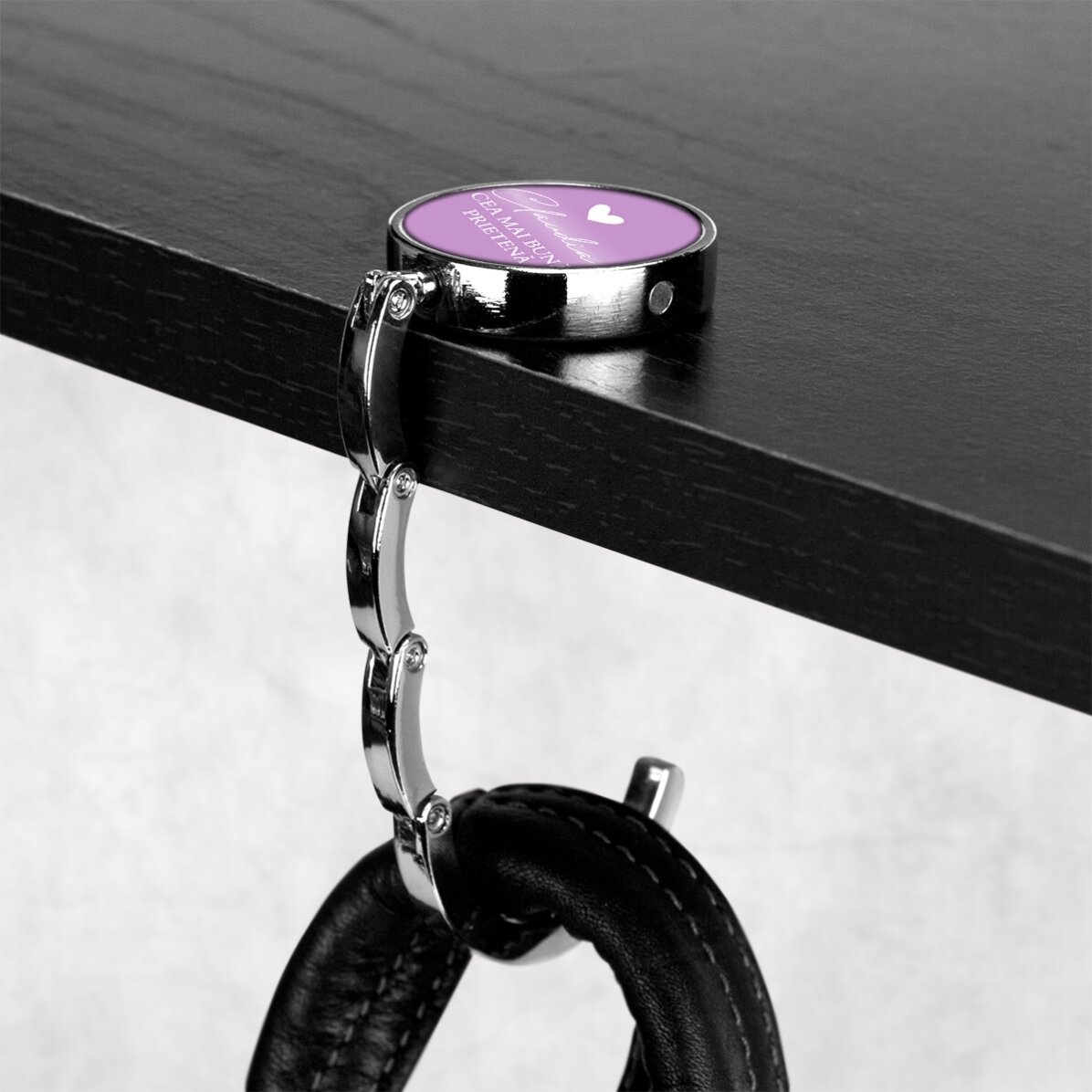 Support pour sac de table personnalisé avec inscription - Cœur