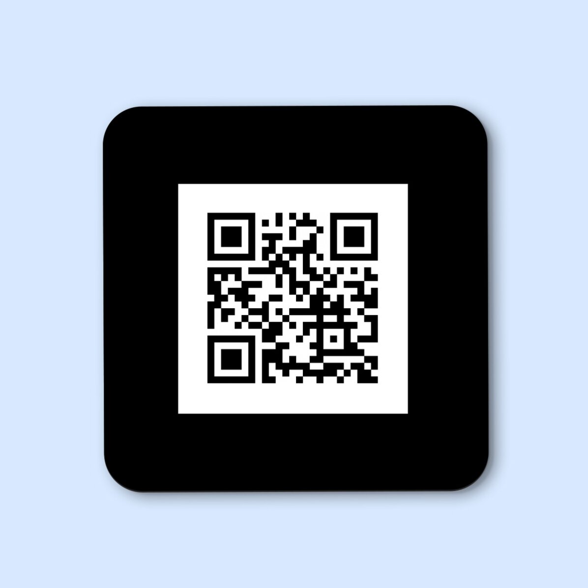 Glashouder met gepersonaliseerde QR-code