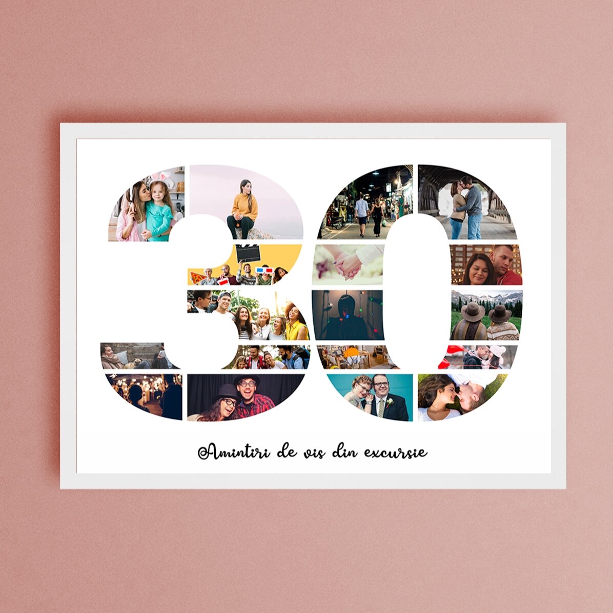 Tableau paysage personnalisé avec photos et texte - 30
