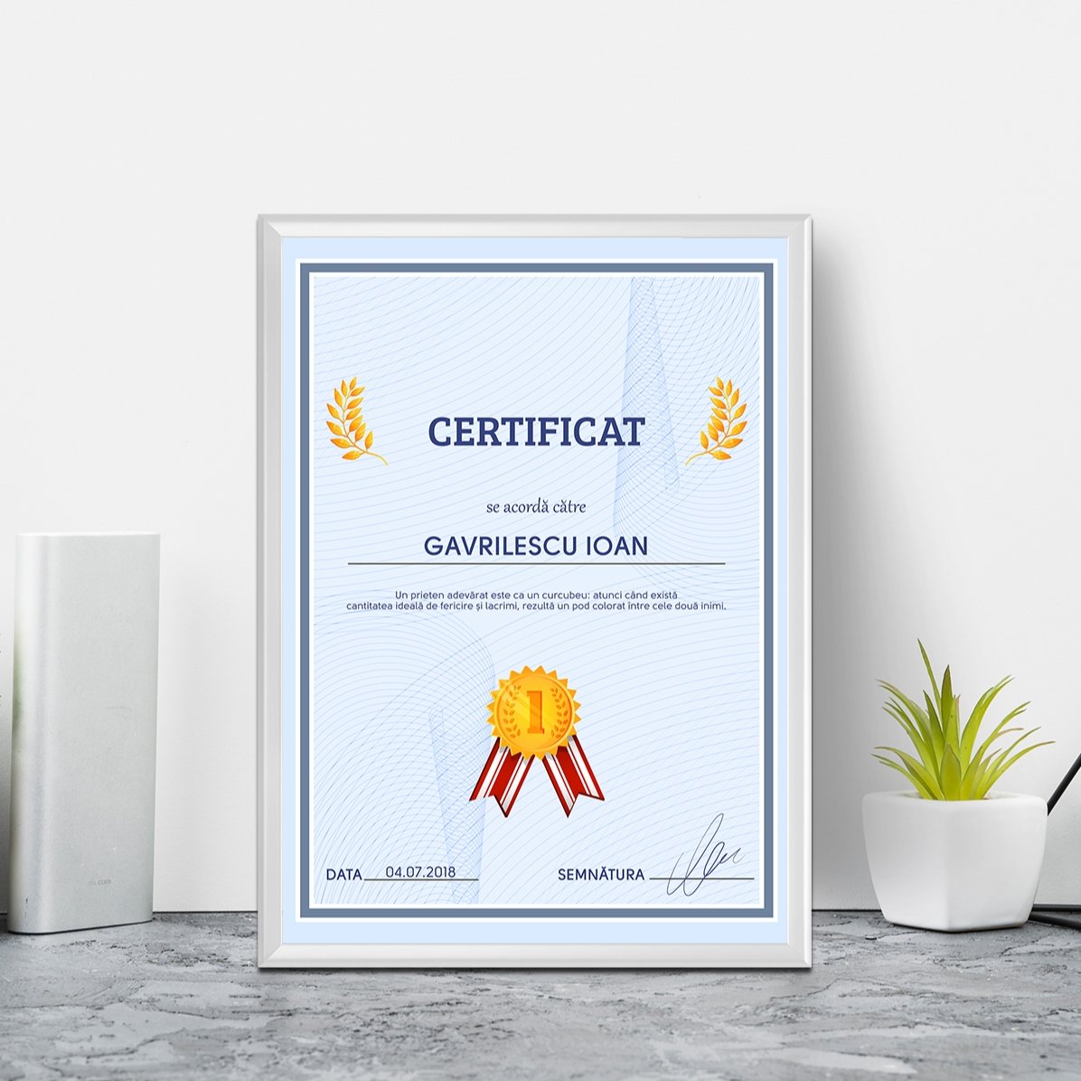 Gepersonaliseerd schilderij - Dankbetuiging