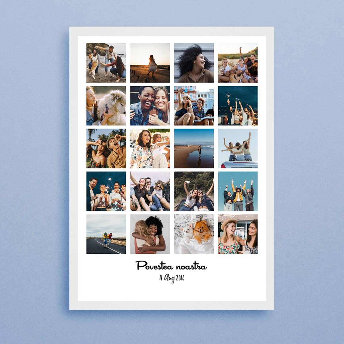 Tableau personnalisé avec 20 photos