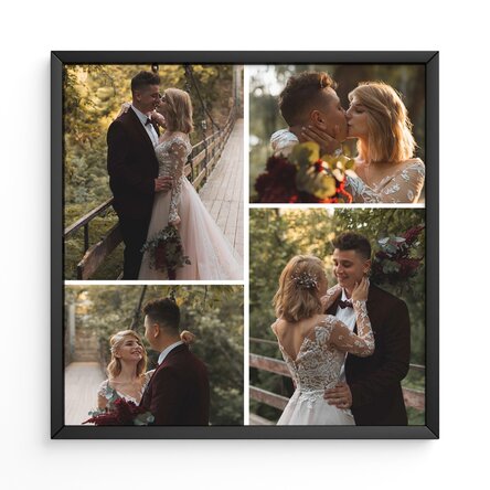 Gepersonaliseerd schilderij met 4 foto’s