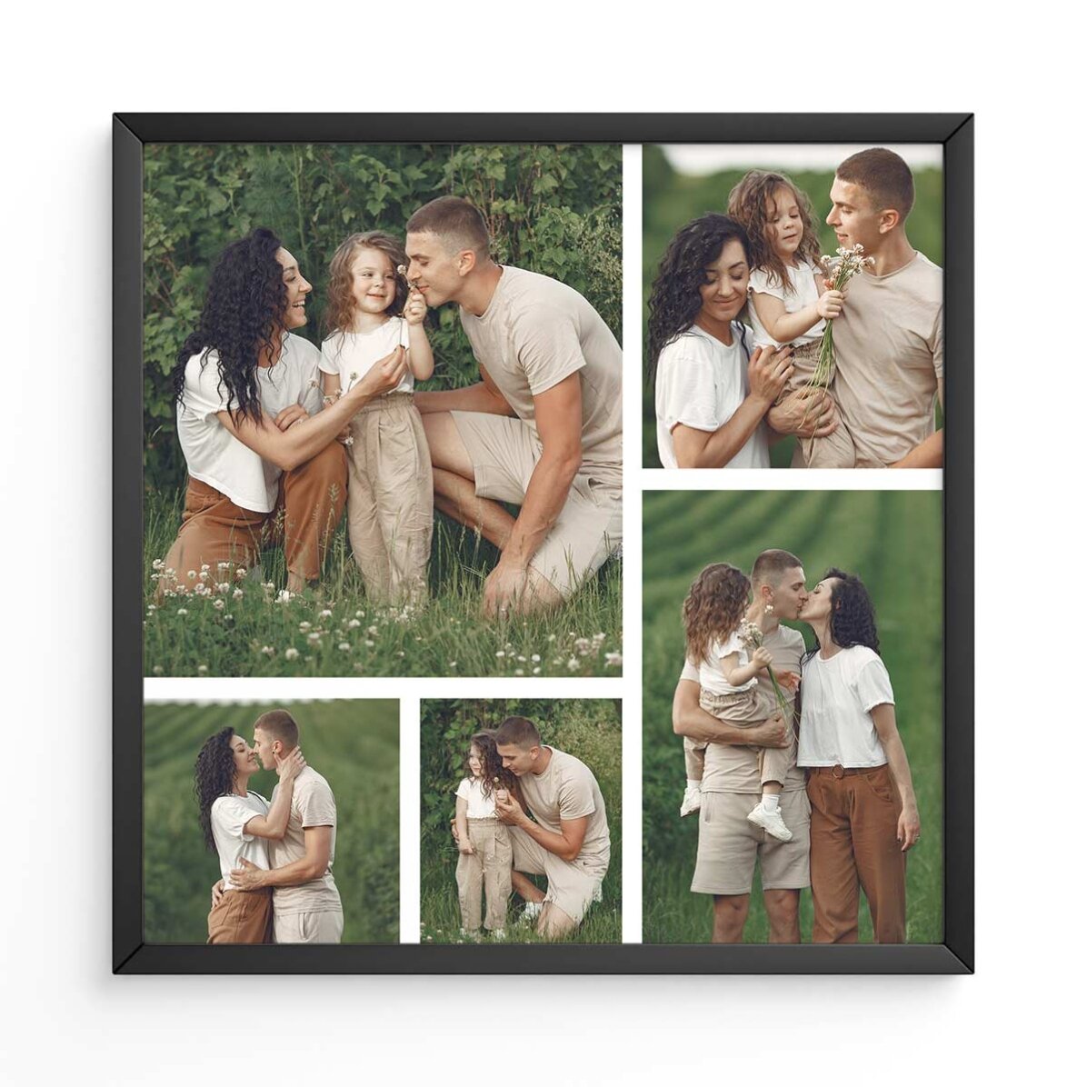 Gepersonaliseerd schilderij met 5 foto’s