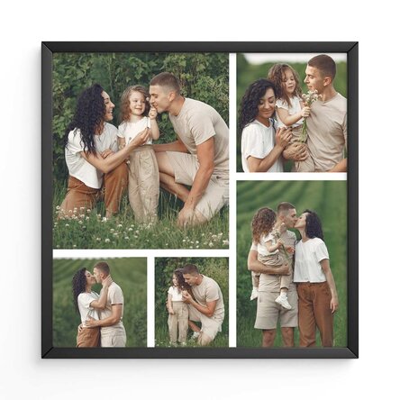 Gepersonaliseerd schilderij met 5 foto’s