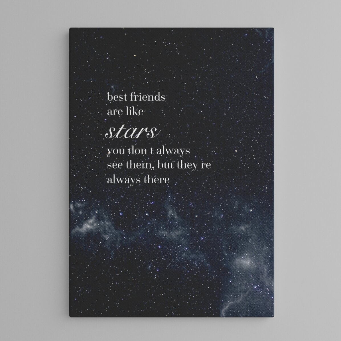 Tableau personnalisé avec texte - Best Friends