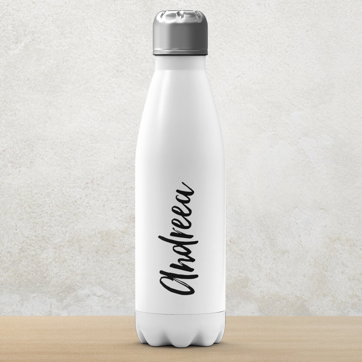 Thermos à base blanche personnalisé avec votre nom