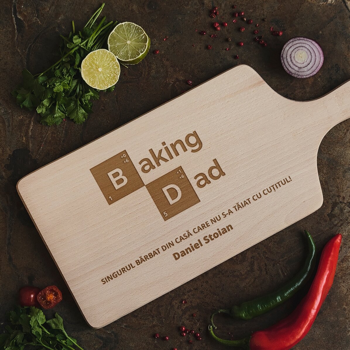 Planche à découper personnalisée - Baking Person