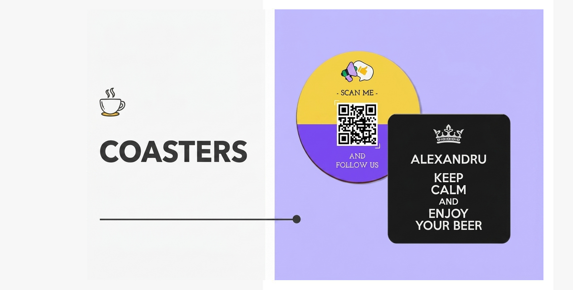 Gepersonaliseerde onderzetters
