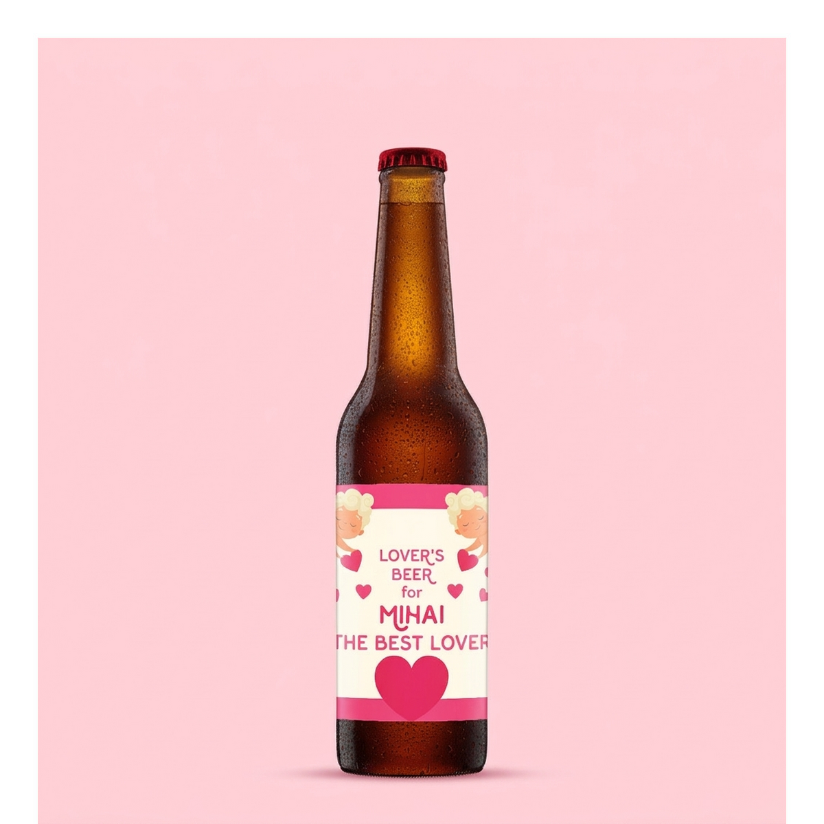 Gepersonaliseerd bier voor Valentijnsdag