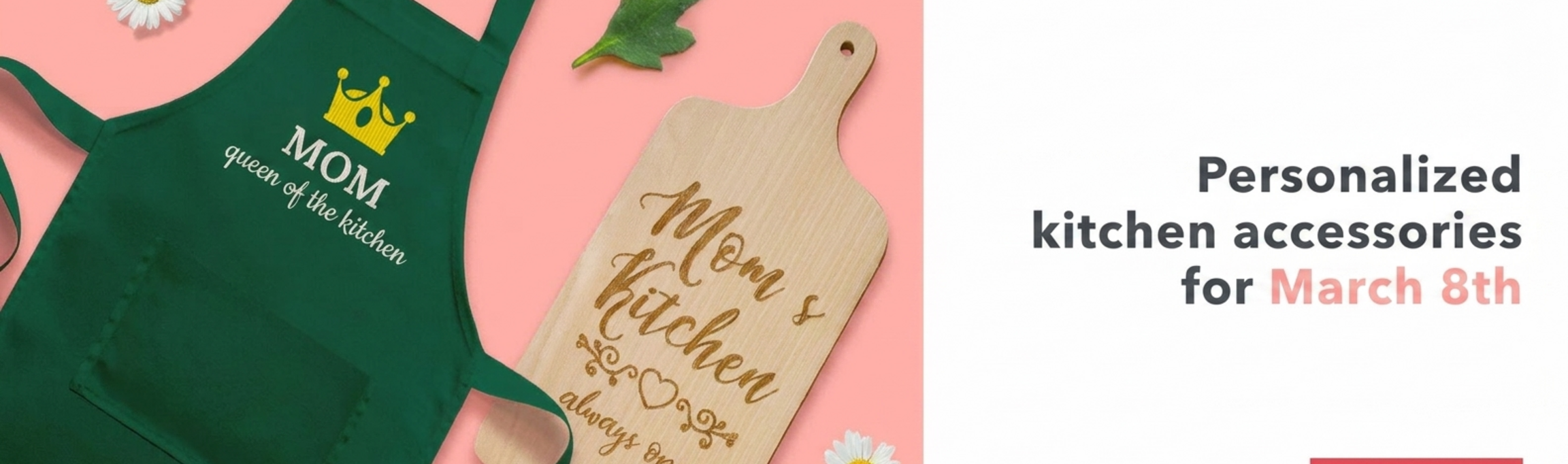 Gepersonaliseerde keukenaccessoires voor 8 maart