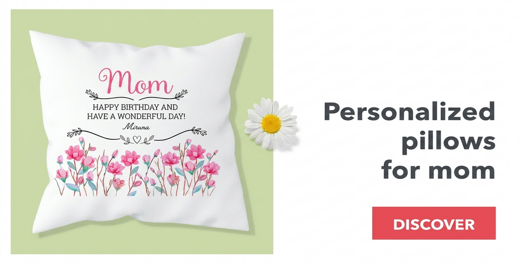 Gepersonaliseerde kussens voor 8 maart