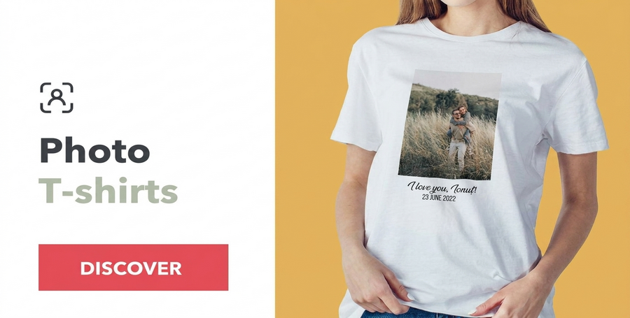 Gepersonaliseerde T-shirts met foto