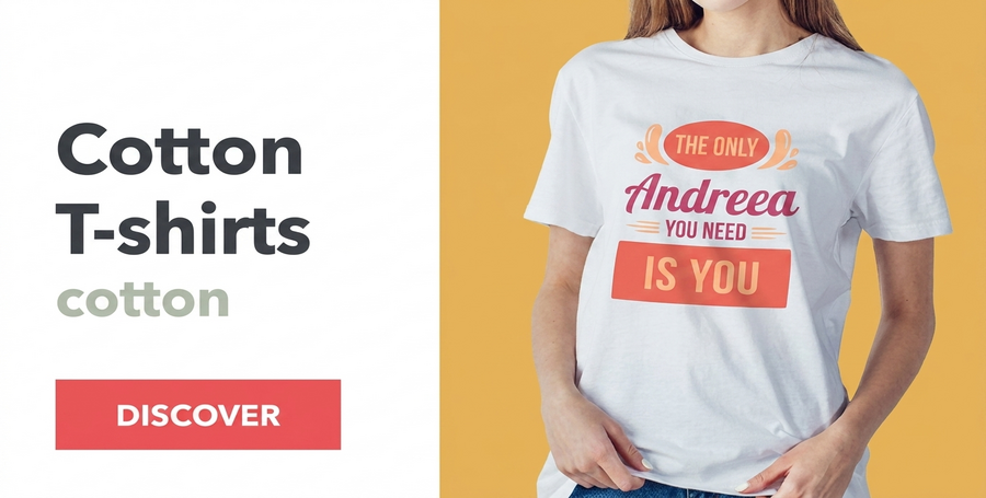 Gepersonaliseerde katoenen T-shirts