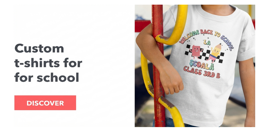 Gepersonaliseerde T-shirts voor het nieuwe schooljaar