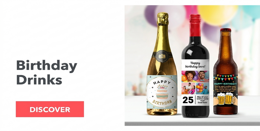 Gepersonaliseerde drankjes voor een verjaardag