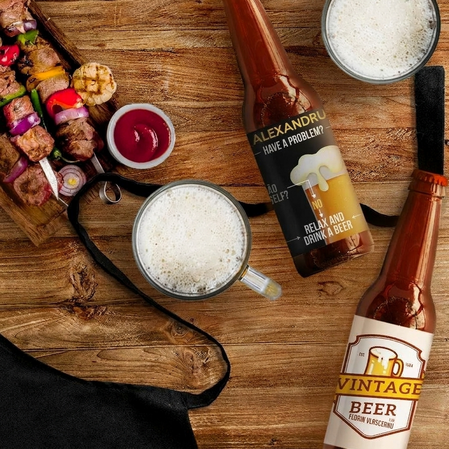 Gepersonaliseerd bier voor hem