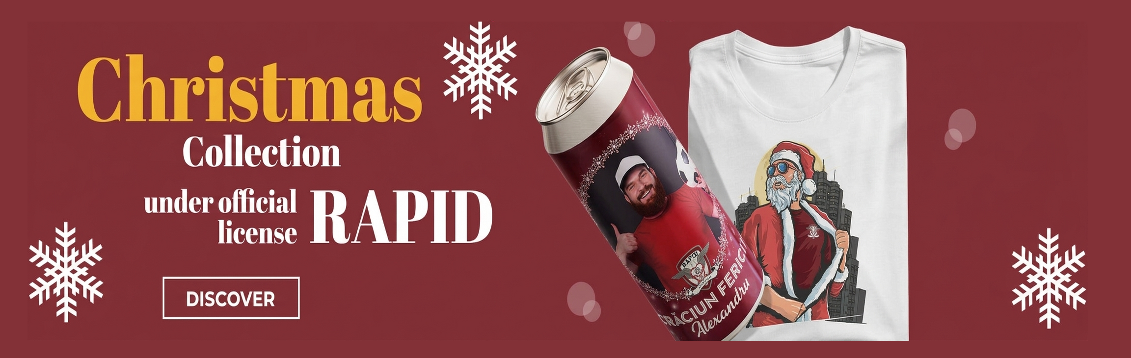 Gepersonaliseerde kerstcadeaus onder officiële licentie van FC Rapid 1923