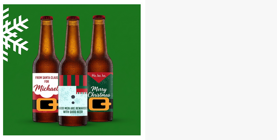 Gepersonaliseerd kerstbier