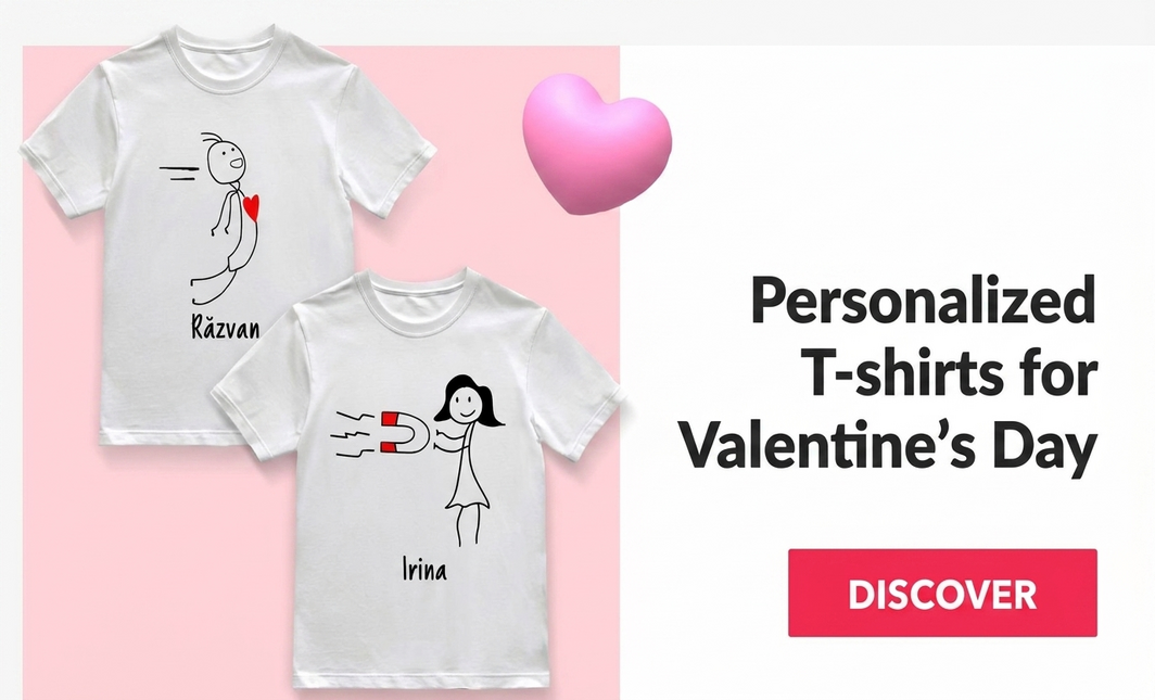 T-shirts voor Valentijnsdag
