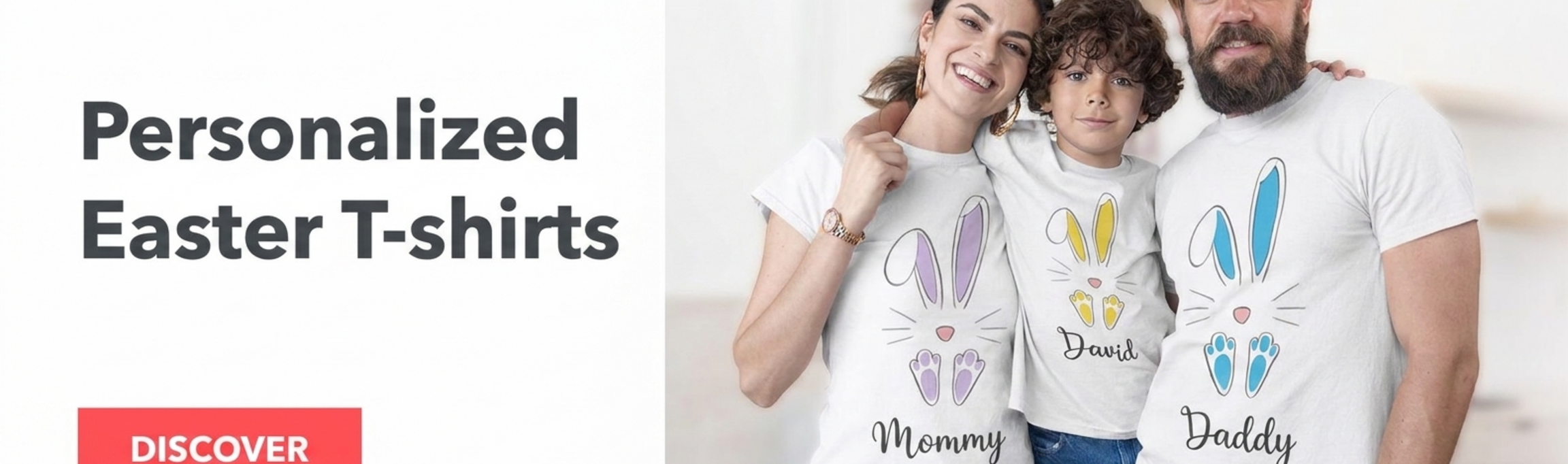 Gepersonaliseerde T-shirts voor Pasen