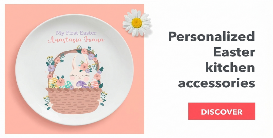 Gepersonaliseerde keukenaccessoires voor Pasen