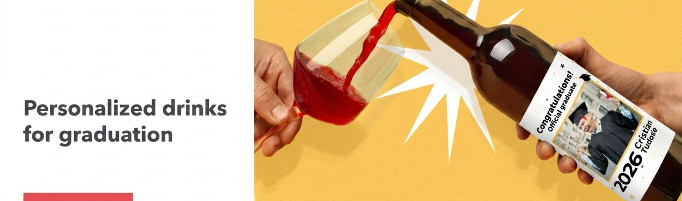 Gepersonaliseerde drankjes voor het afstuderen