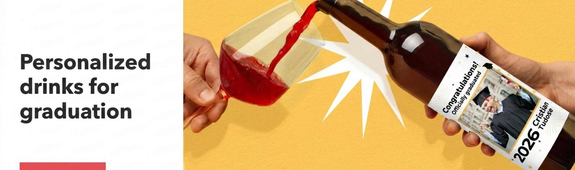Gepersonaliseerde drankjes voor het afstuderen