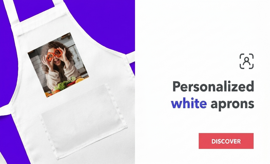 Gepersonaliseerde witte schorten