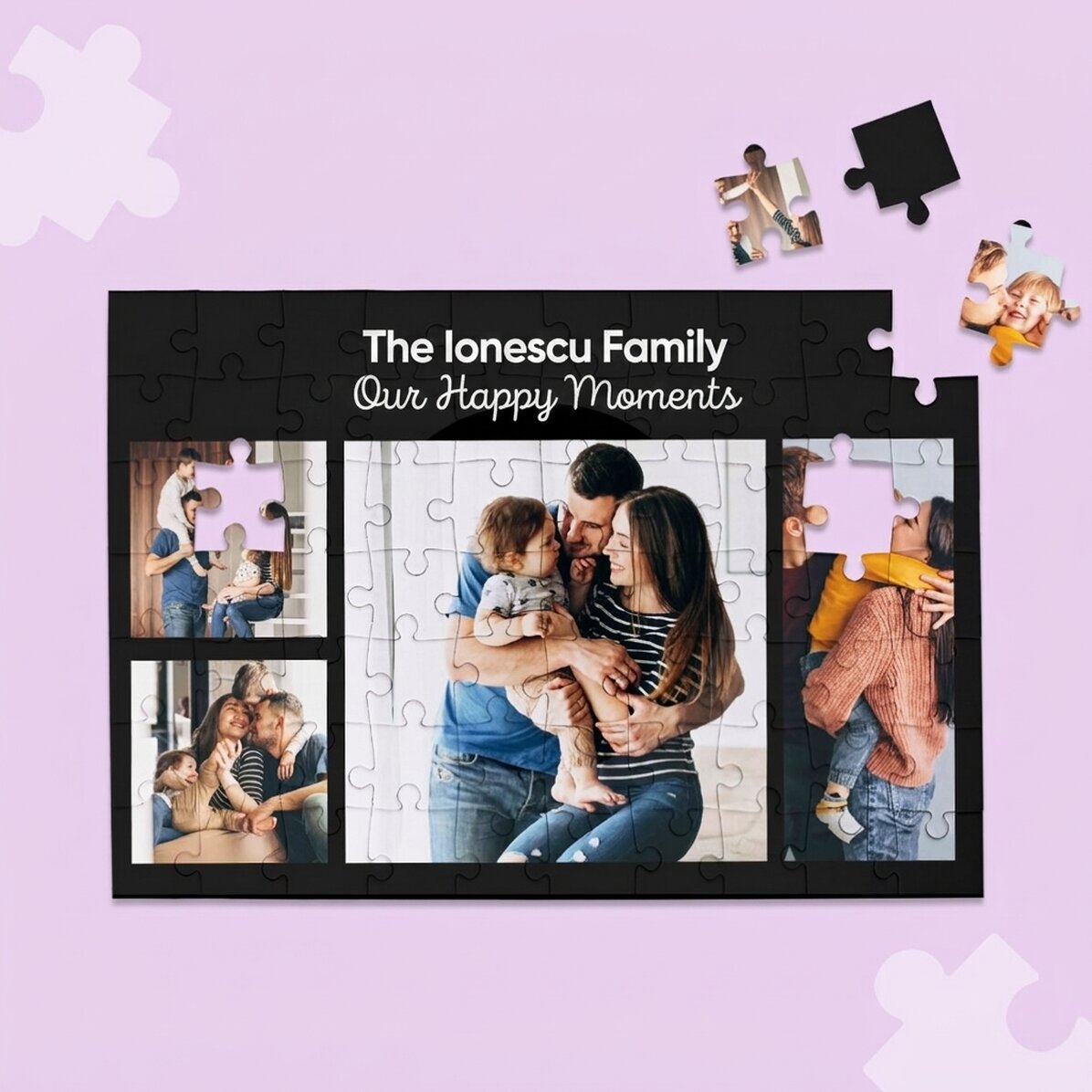 Gepersonaliseerde puzzel met 4 foto