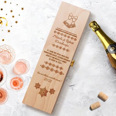 Coffret de vin mousseux personnalisé - Nouvel An