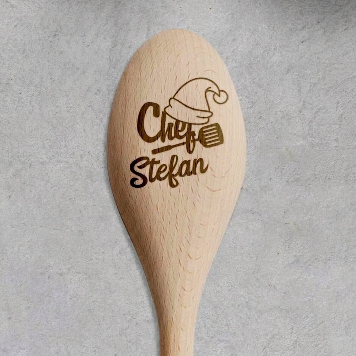 Cuillère en bois personnalisée - Christmas chef