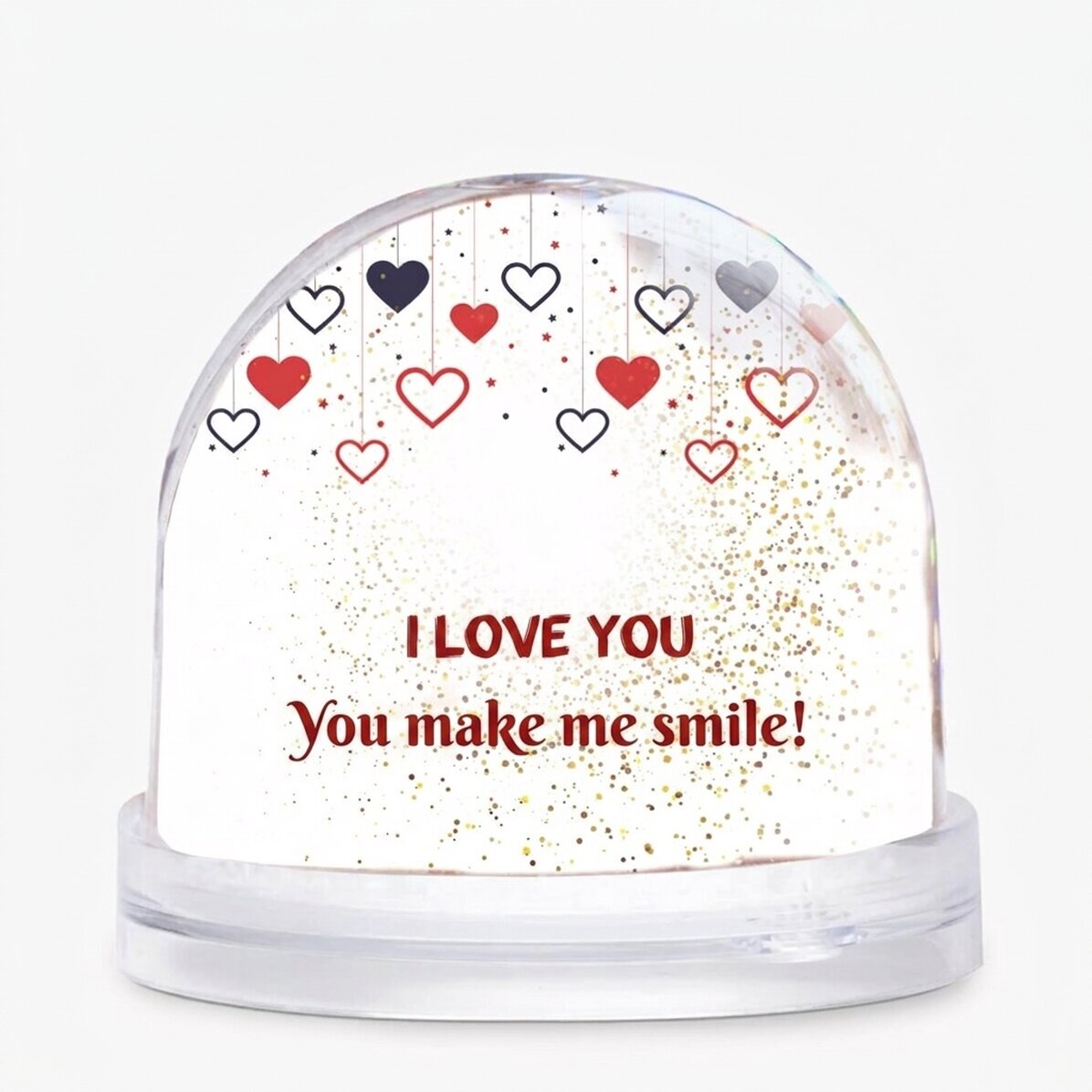 Globe de bureau personnalisé avec photo et texte - Love